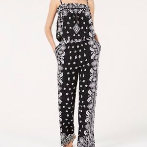 INC Petite Print Jumpsuit Romper Petite XS - New